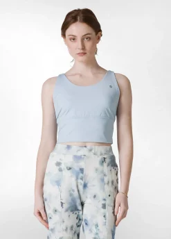 DEHA Canotte E Reggiseni Sportivi*Top Yoga In Microfibra Riciclata Blu
