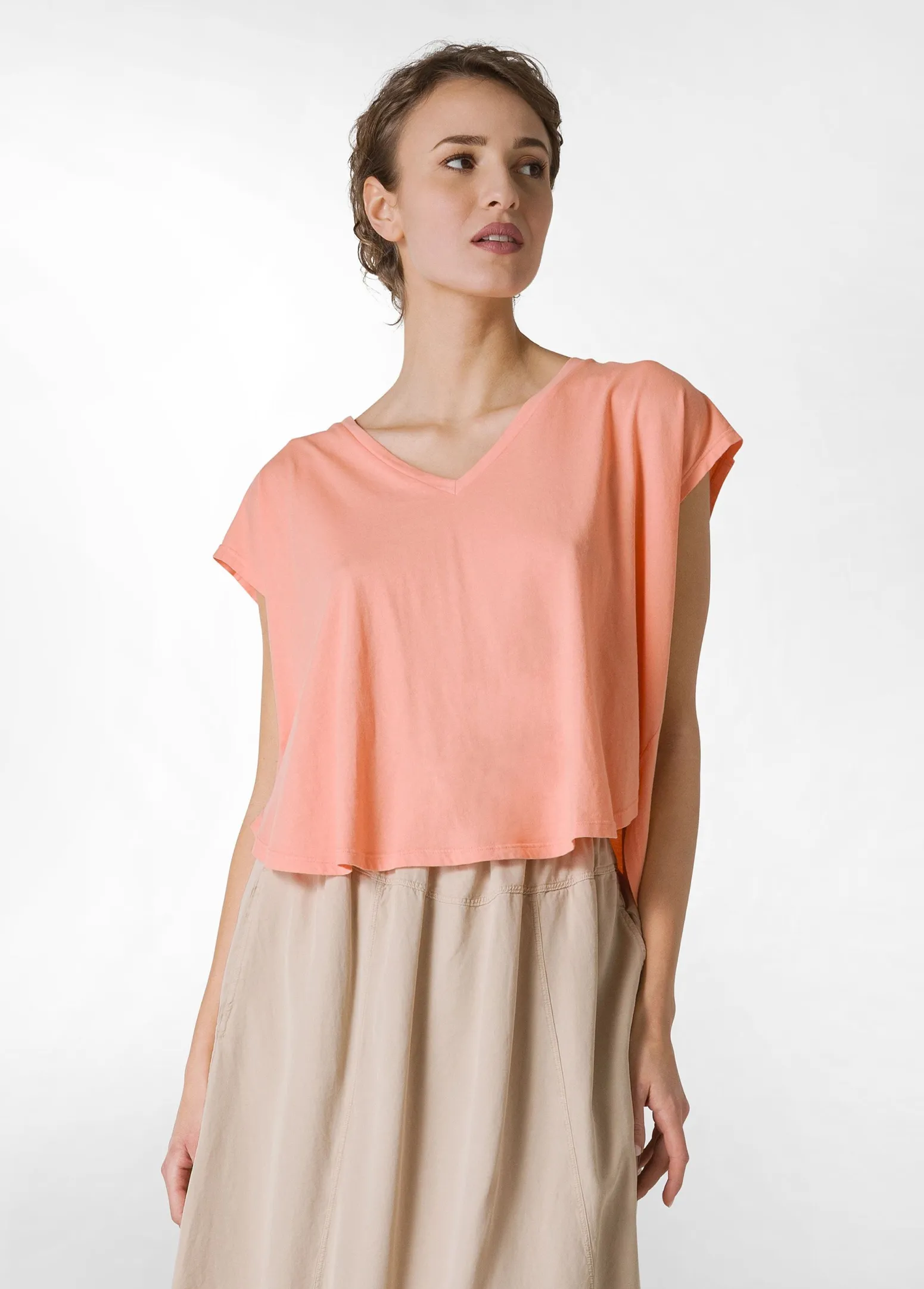 DEHA Top & T-Shirts*T-Shirt Ampia Arancio