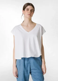 DEHA Top & T-Shirts*T-Shirt Ampia Bianco