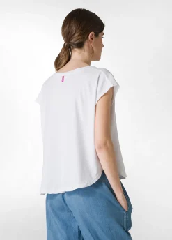 DEHA Top & T-Shirts*T-Shirt Ampia Bianco