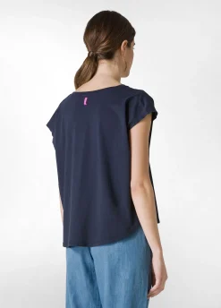 DEHA Top & T-Shirts*T-Shirt Ampia Blu