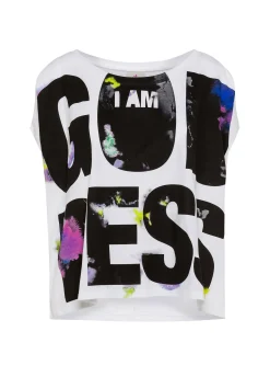 DEHA Top & T-Shirts*T-Shirt Ampia Con Grafica Bianco