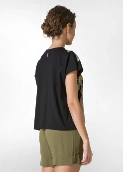 DEHA Top & T-Shirts*T-Shirt Ampia Con Scritte Nero