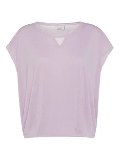 DEHA Top & T-Shirts*T-Shirt Ampia Misto Seta Viola