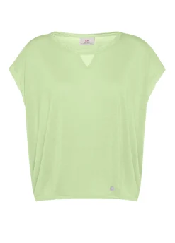 DEHA Top & T-Shirts*T-Shirt Ampia Misto Seta Verde
