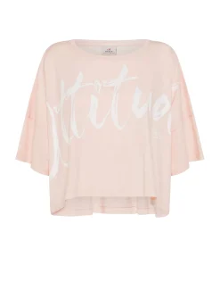 DEHA Top & T-Shirts*T-Shirt Cropped Leggera Effetto Vintage Rosa
