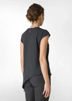DEHA Top & T-Shirts*T-Shirt Fiammata Effetto Vintage Nero
