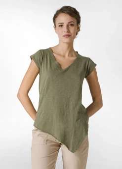 DEHA Top & T-Shirts*T-Shirt Fiammata Effetto Vintage Verde