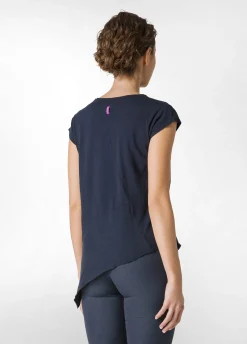 DEHA Top & T-Shirts*T-Shirt Fiammata Effetto Vintage Blu