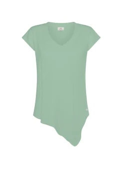 DEHA Top & T-Shirts*T-Shirt Fiammata Effetto Vintage Verde