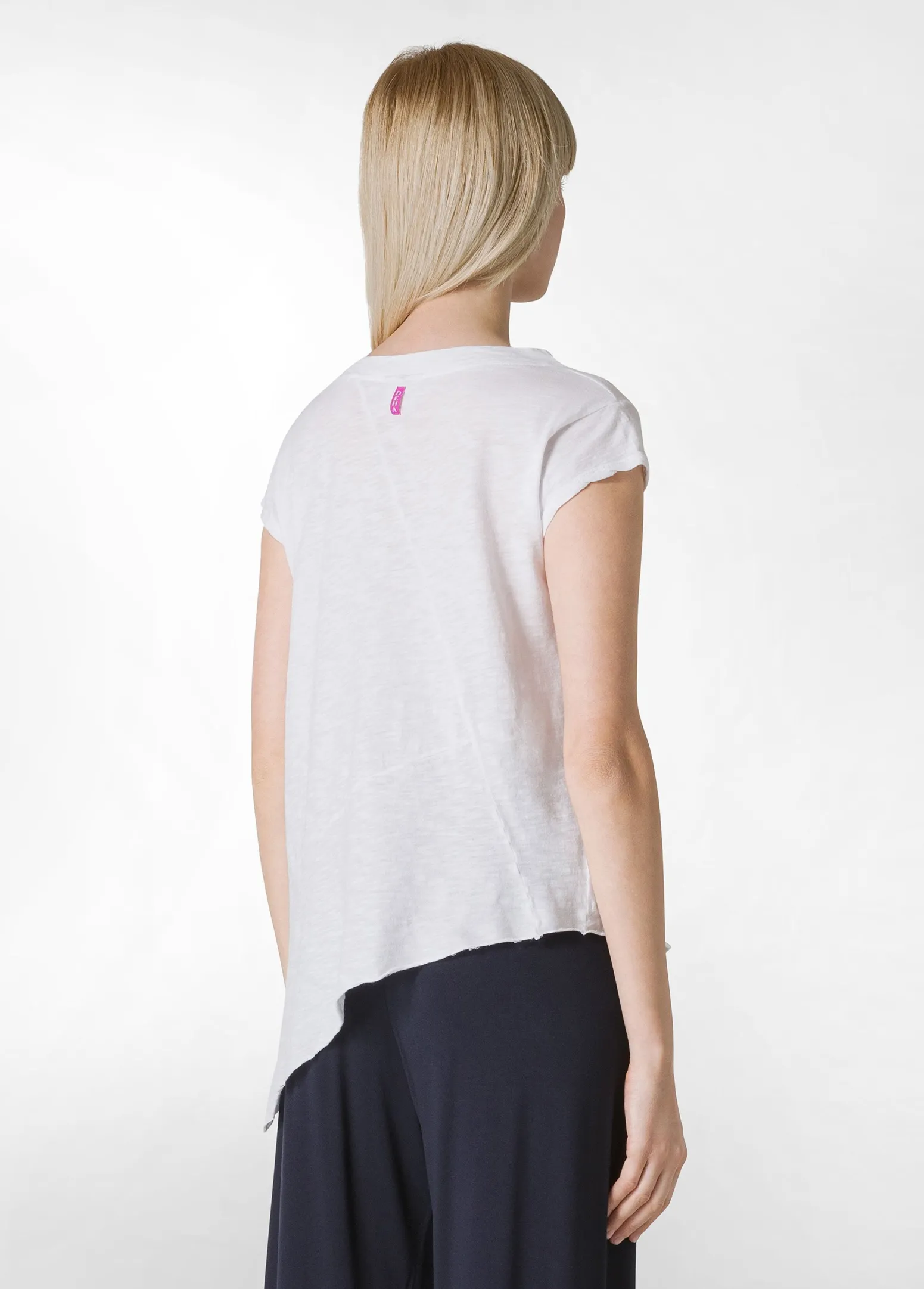 DEHA Top & T-Shirts*T-Shirt Fiammata Effetto Vintage Bianco