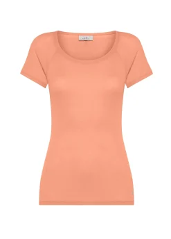 DEHA Top & T-Shirts*T-Shirt In Costina Leggera Arancio