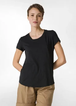 DEHA Top & T-Shirts*T-Shirt In Jersey Fiammato Nero