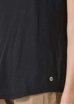 DEHA Top & T-Shirts*T-Shirt In Jersey Fiammato Nero