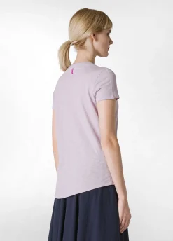 DEHA Top & T-Shirts*T-Shirt In Jersey Fiammato Viola