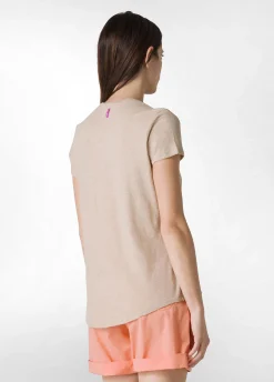 DEHA Top & T-Shirts*T-Shirt In Jersey Fiammato Beige