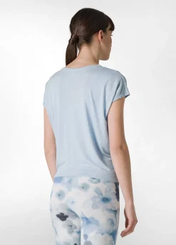 DEHA Top & T-Shirts*T-Shirt In Viscosa Con Nodo Blu