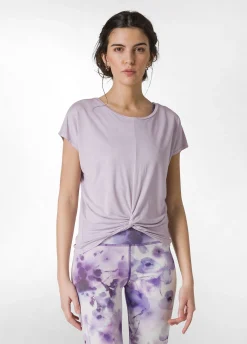 DEHA Top & T-Shirts*T-Shirt In Viscosa Con Nodo Viola