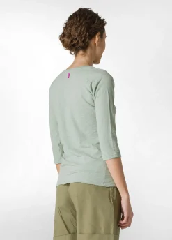 DEHA Top & T-Shirts*T-Shirt Manica 3/4 In Jersey Fiammato Verde