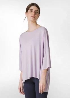 DEHA Top & T-Shirts*T-Shirt Maxi In Viscosa Viola