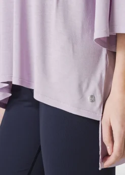 DEHA Top & T-Shirts*T-Shirt Maxi In Viscosa Viola