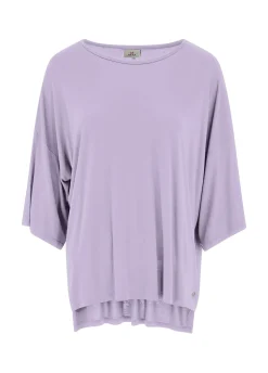 DEHA Top & T-Shirts*T-Shirt Maxi In Viscosa Viola
