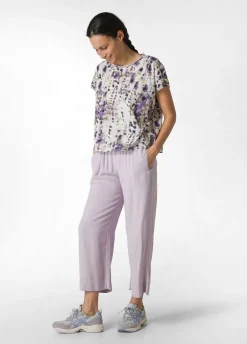 DEHA Top & T-Shirts*T-Shirt Organica Ampia Stampata Viola