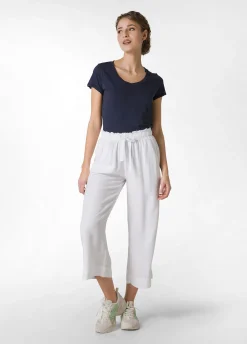 DEHA Top & T-Shirts*T-Shirt Scollo A V In Jersey Fiammato Blu