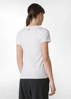 DEHA Top & T-Shirts*T-Shirt Stretch Leggera Con Grafica Bianco