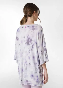 DEHA Top & T-Shirts*T-Shirt Yoga Maxi Stampata Viola
